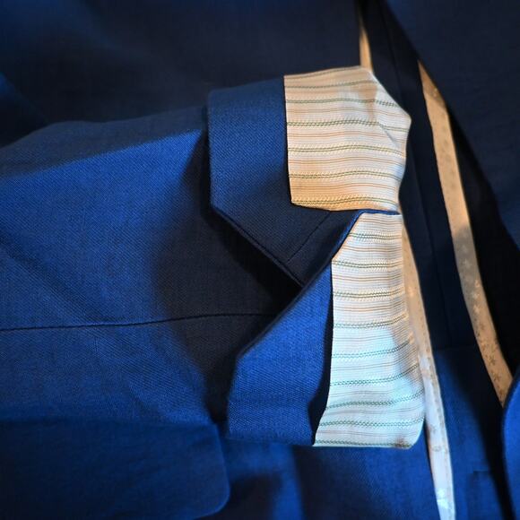 NWT: Zadig & Voltaire Very Open-front Linen Blend Blazer in Blue Saphire - Picture 12 of 16